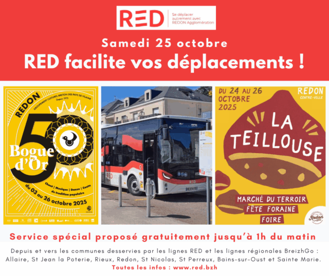 affiches de la Bogue et de la Teillouse, avec au centre la photo d'un bus